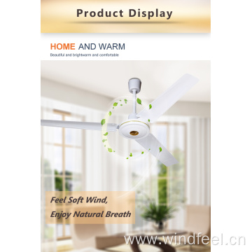 Hot Selling White Ceiling Fan with Copper Motor